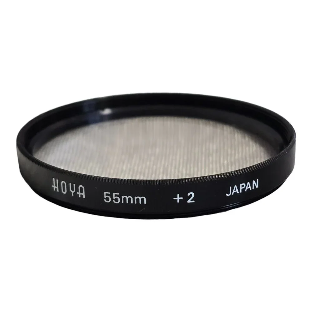 Set of 3 HOYA 55 mm Close-Up Lens Filters +1, +2, +4 w/ Case Made in Japan
